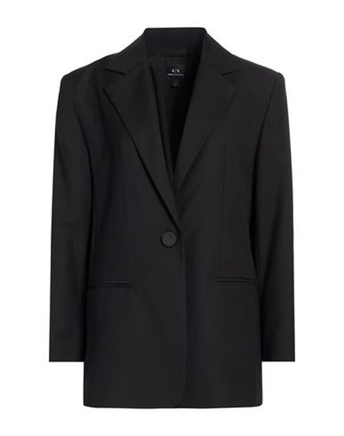 Woman Blazer Black Size 10 Polyester, Viscose