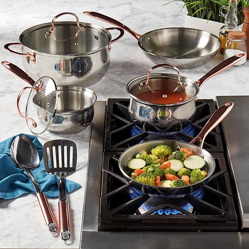 10-piece Stainless Steel Cookware Set