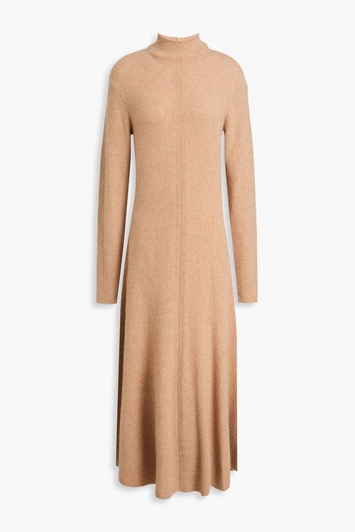Cashmere-blend midi dress - Neutral - L