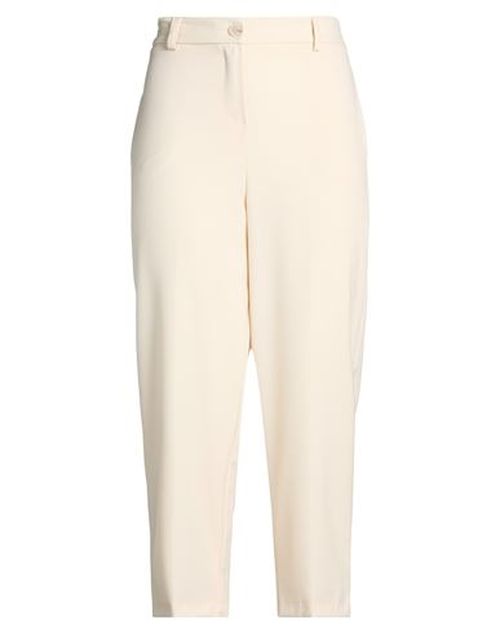 Woman Pants Cream Size M Polyester, Viscose, Elastane