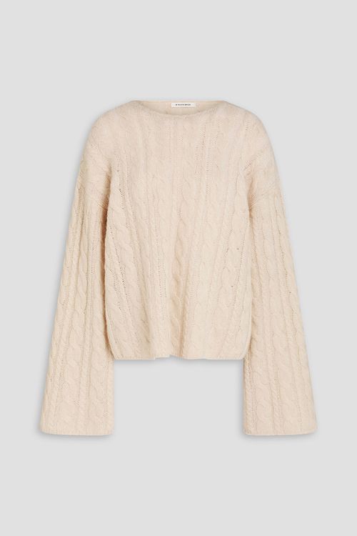 Cierra cable-knit sweater - White - M