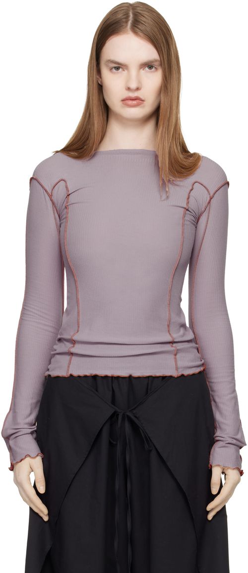 Purple Omato Long Sleeve T-shirt