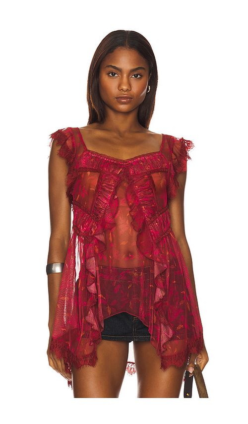 Free People x REVOLVE Ivie Tunic in Red. -  XL also in L, M