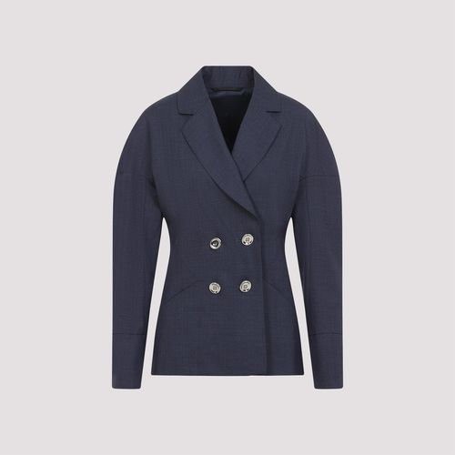 Balloon Sleeve Double Wool Jacket