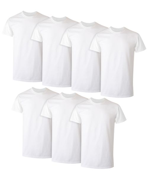 Ultimate ComfortSoft Men's Crewneck Undershirt, 6+1 Bonus Pack - Assorted