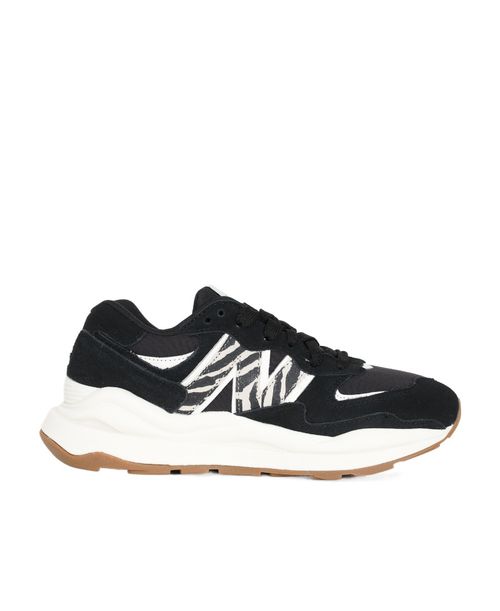 Zebra-print low-top sneakers