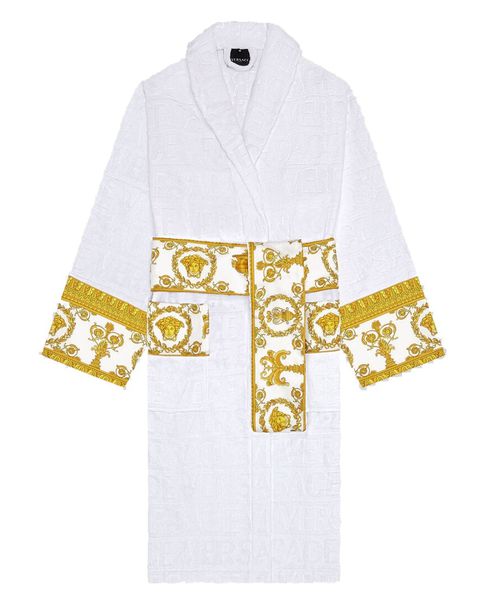 Barocco-print dressing gown