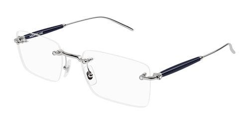 Montblanc MB0411O Asian Fit Men's Glasses, Gunmetal, Size 55