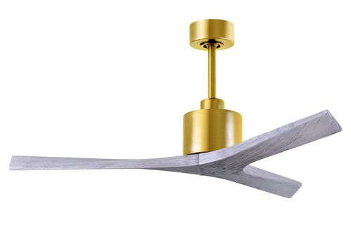 Mollywood 6-Speed Ceiling Fan in Brushed Brass with Barnwood Tone blade