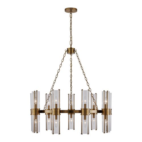 Vintage Brass Chandelier from the Duet Collection