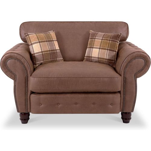 Ashford Faux Leather Snuggle Chair | Multiple Colours | Roseland