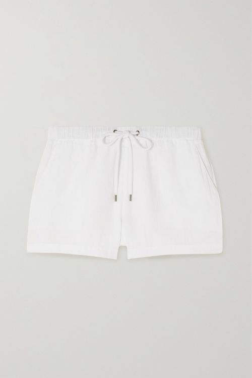 Linen Shorts - White - 0