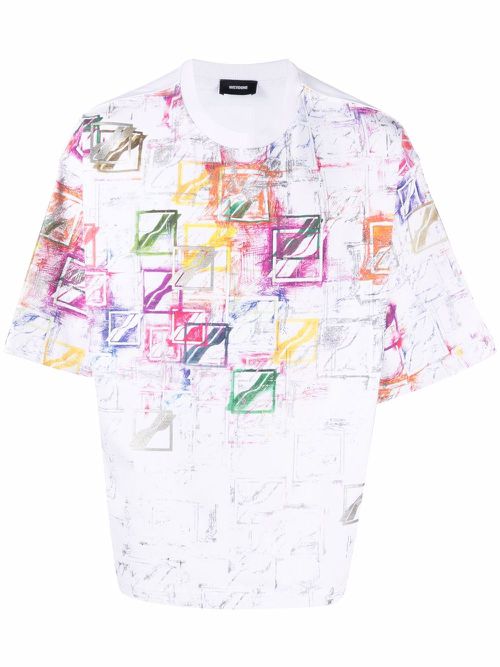 Graphic logo-print cotton T-shirt - White