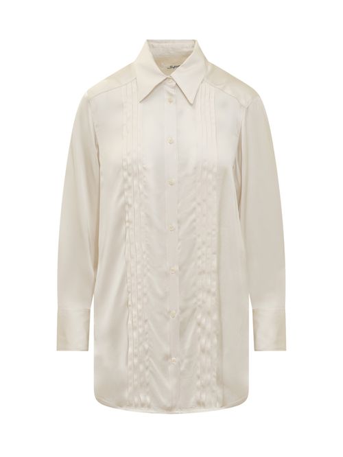 White Slim Solid Shirt