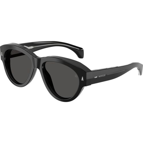 Moncler Unisex Moncler ME6016U CHICANE 300187 Gafas de sol Acetato Negro Gris Piloto Norma