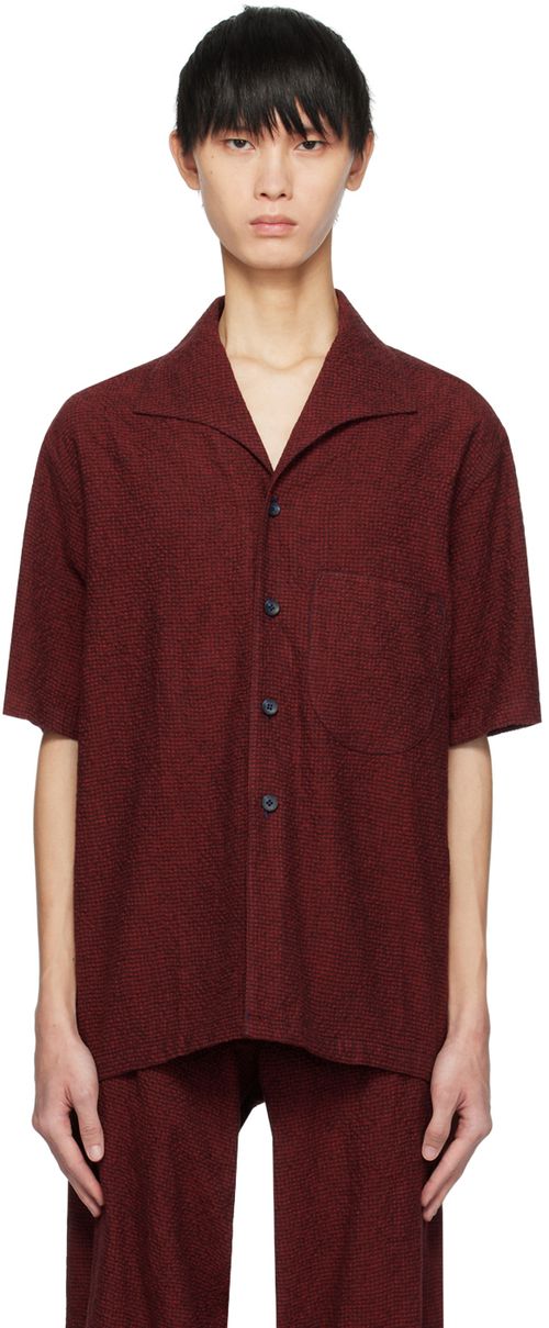 ABAGA VELLI Red Palm Shirt
