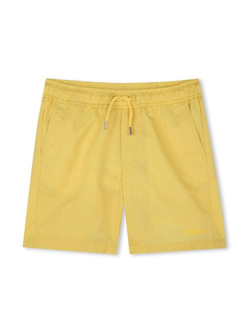Drawstring-waist swim shorts - Yellow