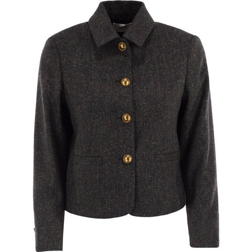 Saulina Aria Shirt Style Jacket In Wool And Cashmere