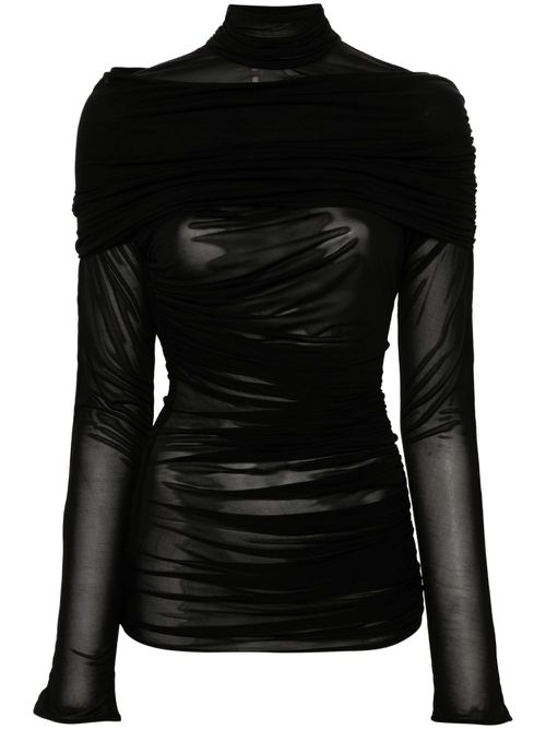 Ruched top - Black