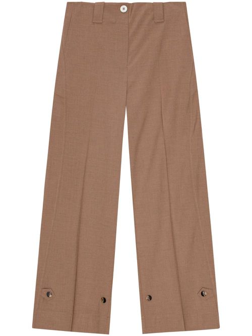 Adjustable-leg tailored trousers - Neutrals