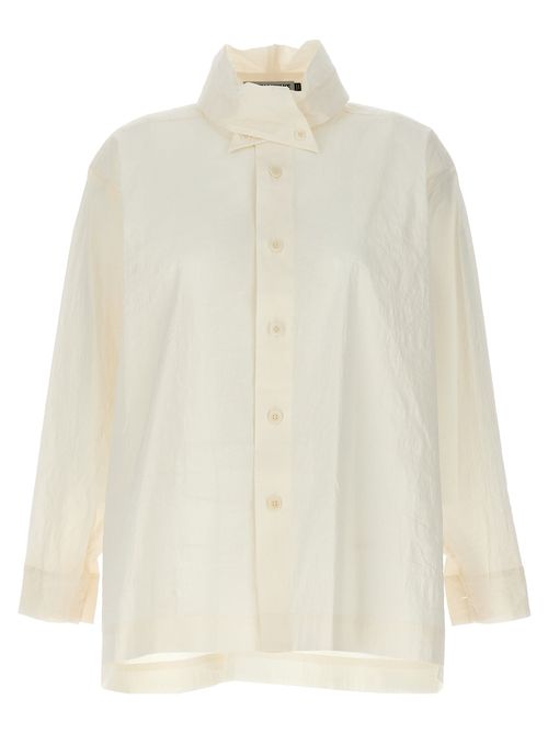 Shaped Membrane Blouse — White