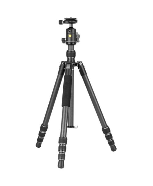 Vesta Go 234CB 4-Section Carbon Fiber Travel Tripod with Veo Bh-50 Ball Head - Black