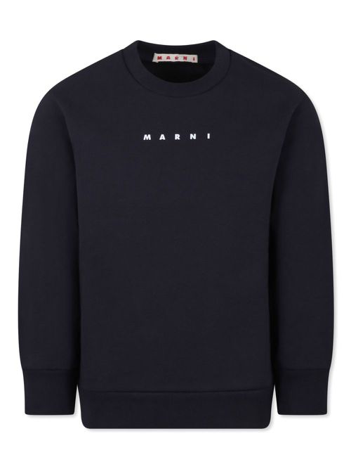 Logo-print sweatshirt - Blue
