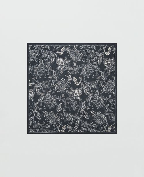 Men's Printed Scarf - Black