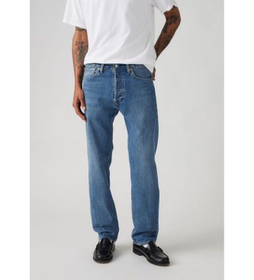 Levi's for man. 00501-3649 Jeans 501 Original blue (34/30), Casual, Cotton, Denim