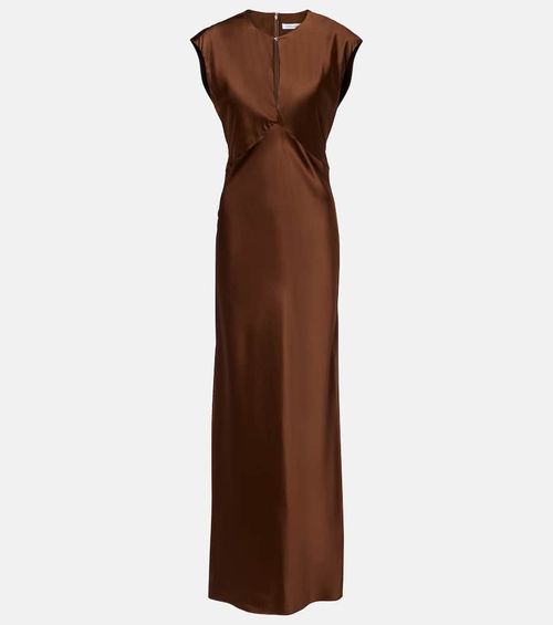 Nelzy silk-blend satin maxi dress