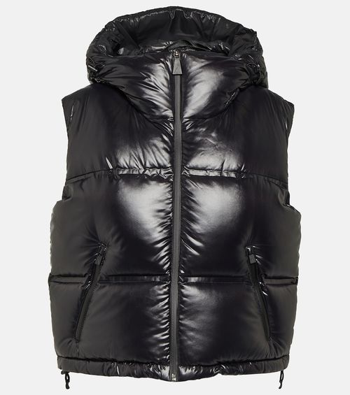 Snowbird cropped down vest