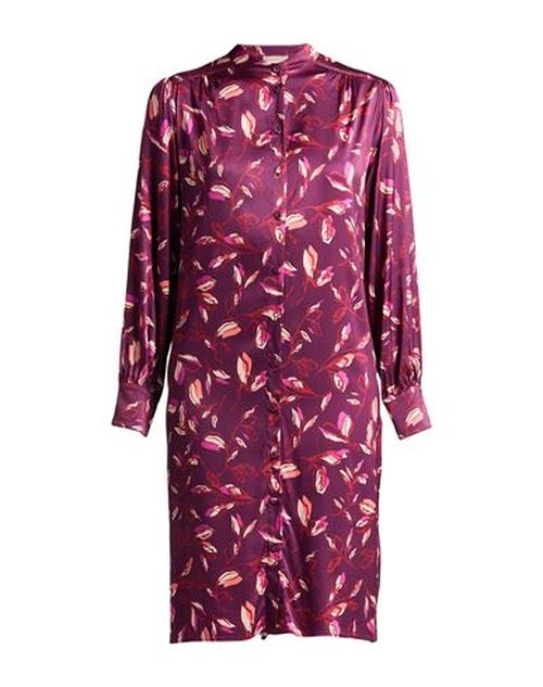 Woman Midi dress Plum Size 6 Viscose, Elastane