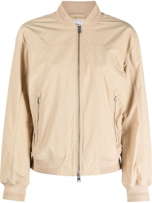 Summer zip-up bomber jacket - Neutrals