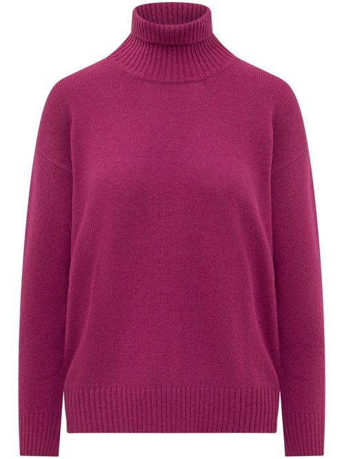 High-neck jumper - Pink