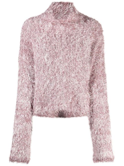 Cut-out cropped jumper - Pink