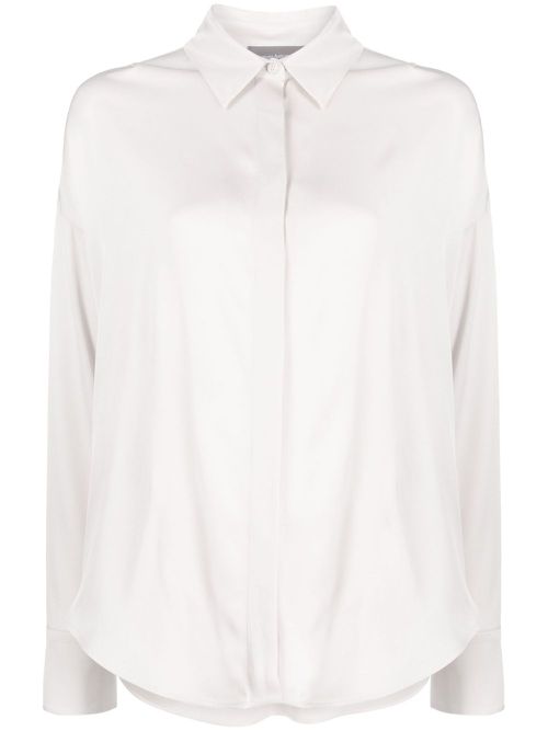 Concealed-front fastening shirt - Grey