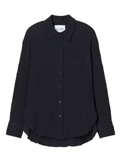Closed oversized shirt - Black