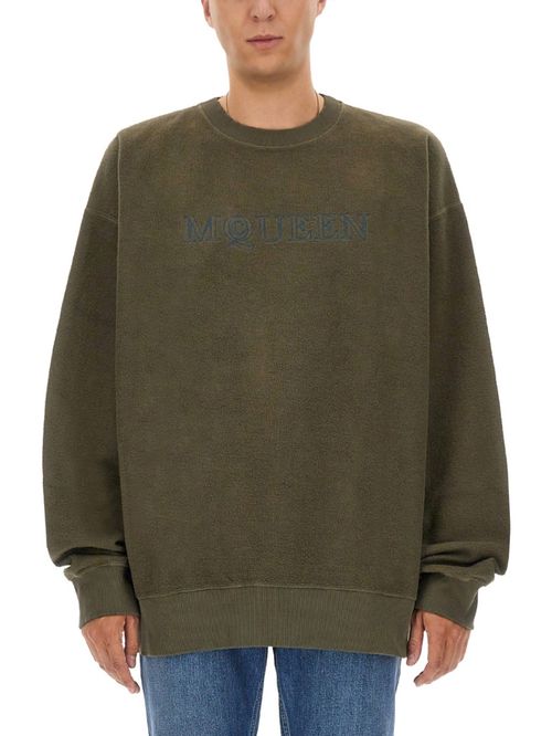 Dark Green Logo Sweatshirts