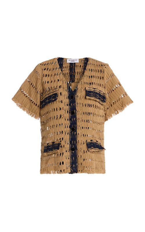 Lara Openwork Cotton Top