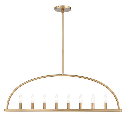 Abbott 8-Light Traditional Chandelier in Vibrant Gold