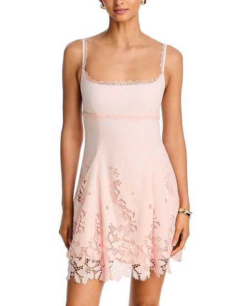 Lace Cutout Mini Dress - Exclusive