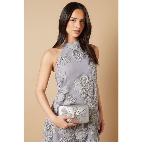 Beaut Satin Twist Clutch Bags