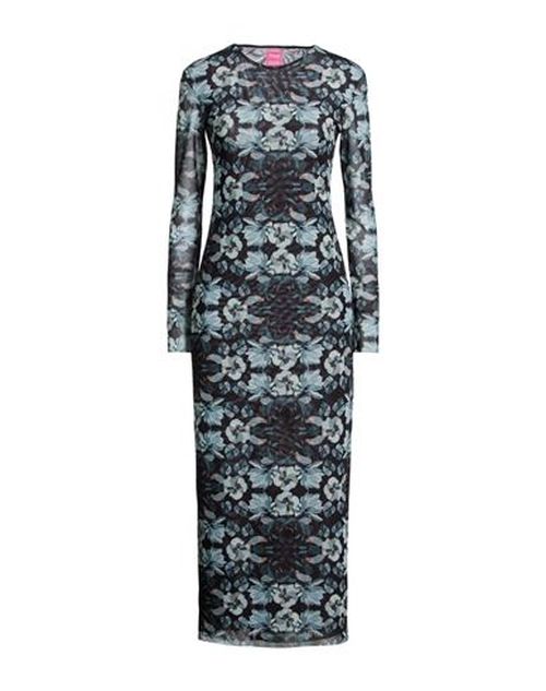Woman Maxi dress Black Size L Polyester, Elastane