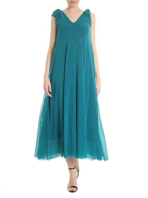 Water green sleeveless dress