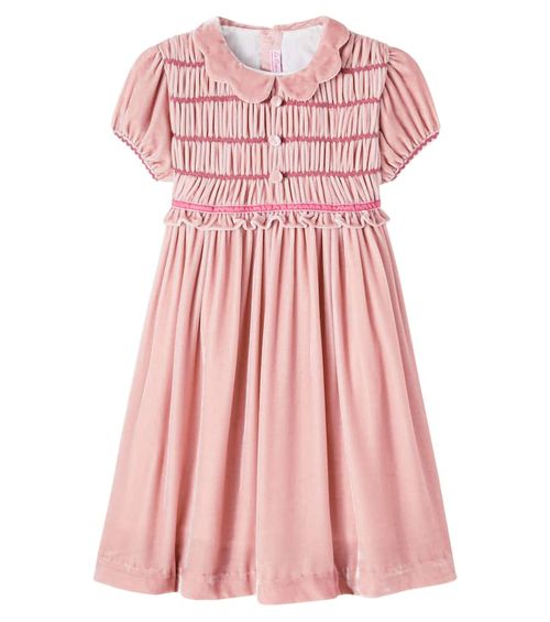 Lurdes shirred velvet dress