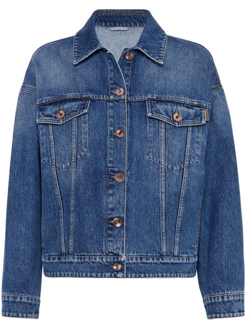 Button-up denim jacket - Blue