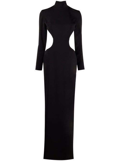 High neck evening dress