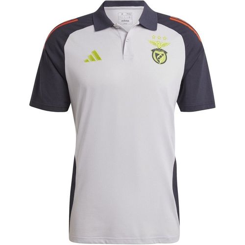 Adidas Mens Slb Polo Shirt in Solid Grey/Red - X-Large