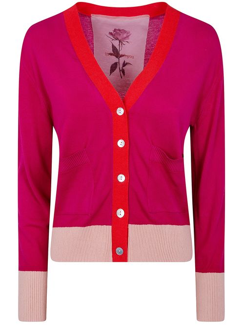 In Bed With You V Neck Printed Cardigan
