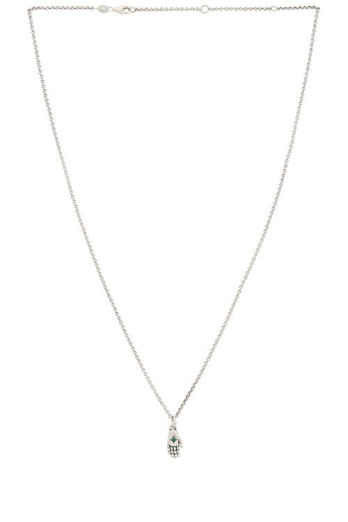 Serge de Nimes Oracle Necklace in Silver - Metallic Silver. a